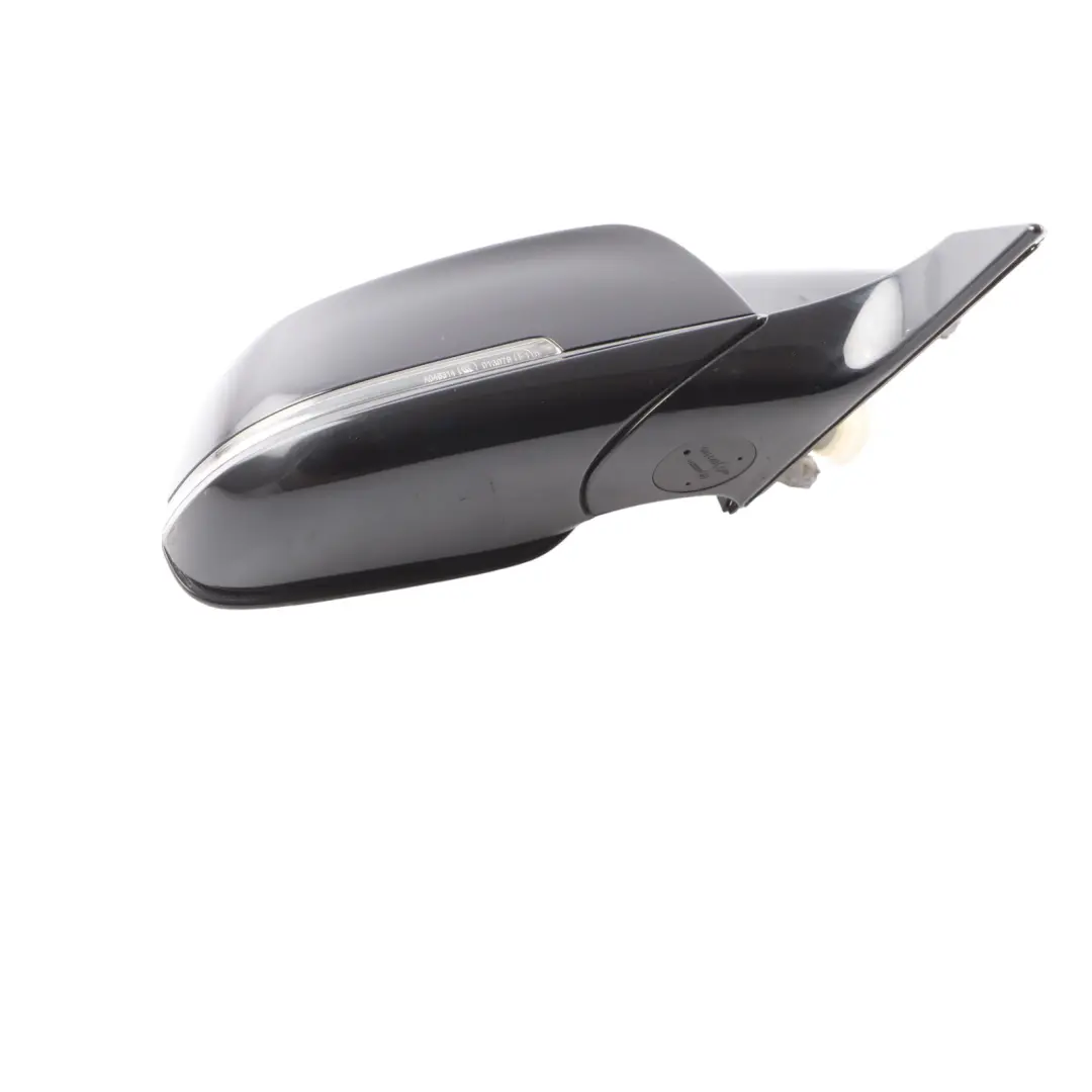 BMW F20 Door Wing Mirror Right O/S Gloss Auto Dip Black Sapphire - 475 - SKU RHD-7242824-BS - Part number 7242824