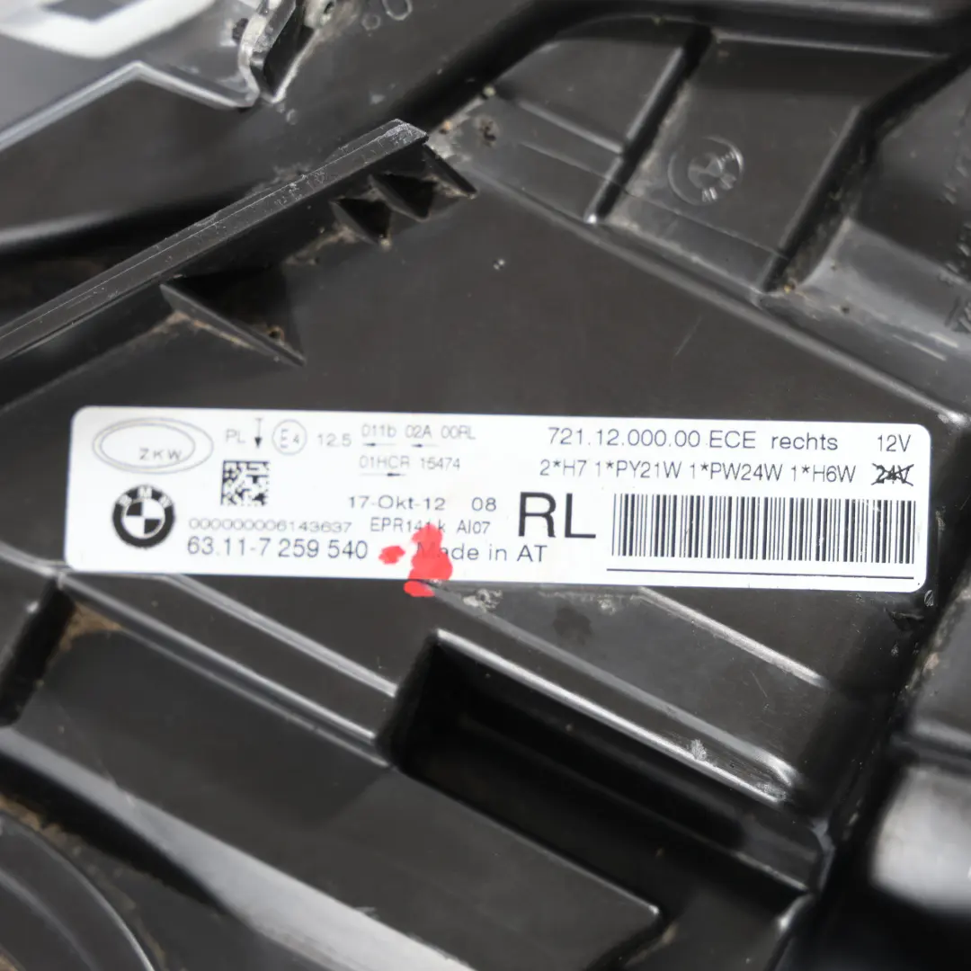BMW F30 F31 Headlight Headlamp Lamp Light Front Right O/S - SKU rhd-7259540-3 - Part number 7259540