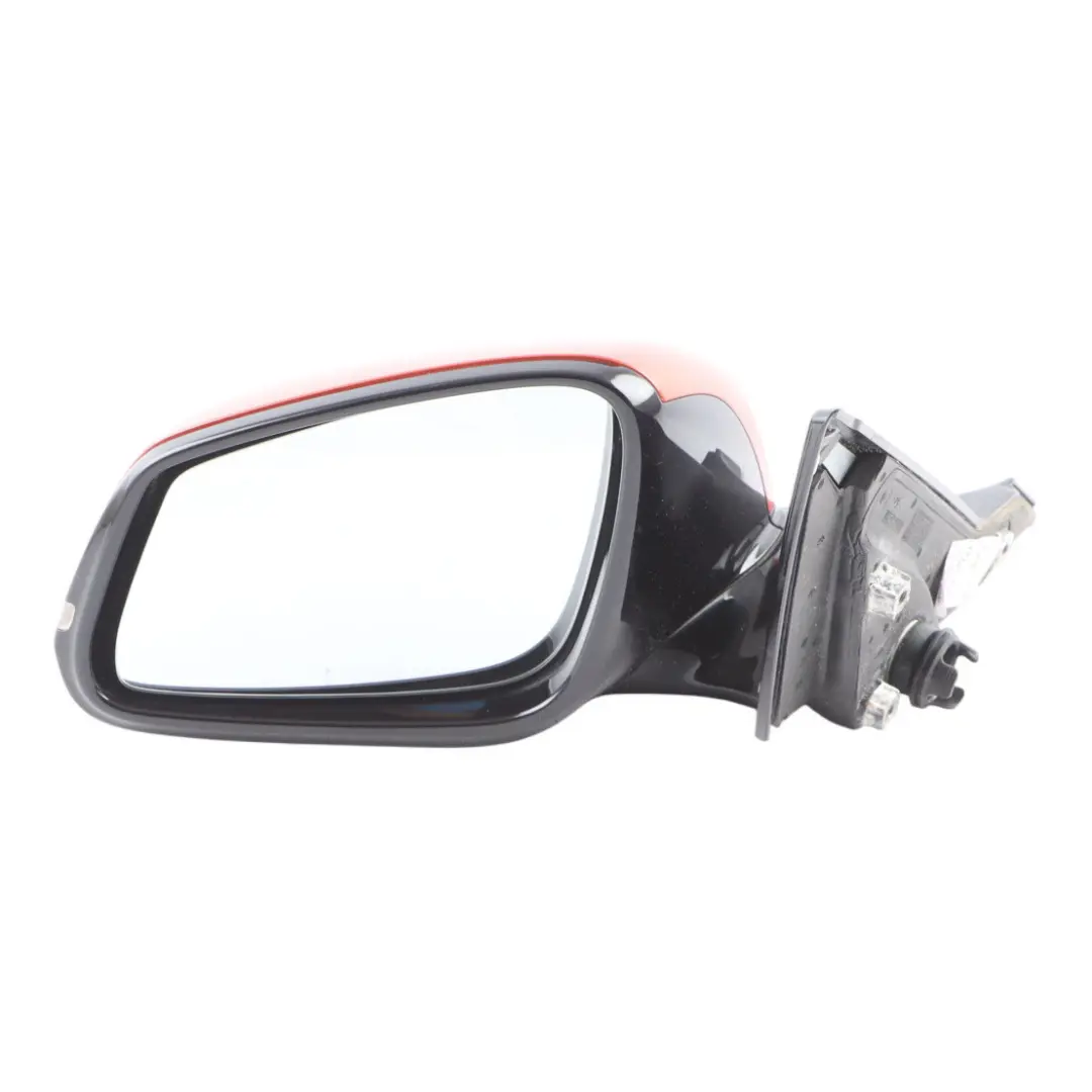 BMW F21 F22 Wing Mirror Left N/S Heated Shadow Line Valencia Orange - B44 - SKU RHD-7268599-ORG - Part number 7268599