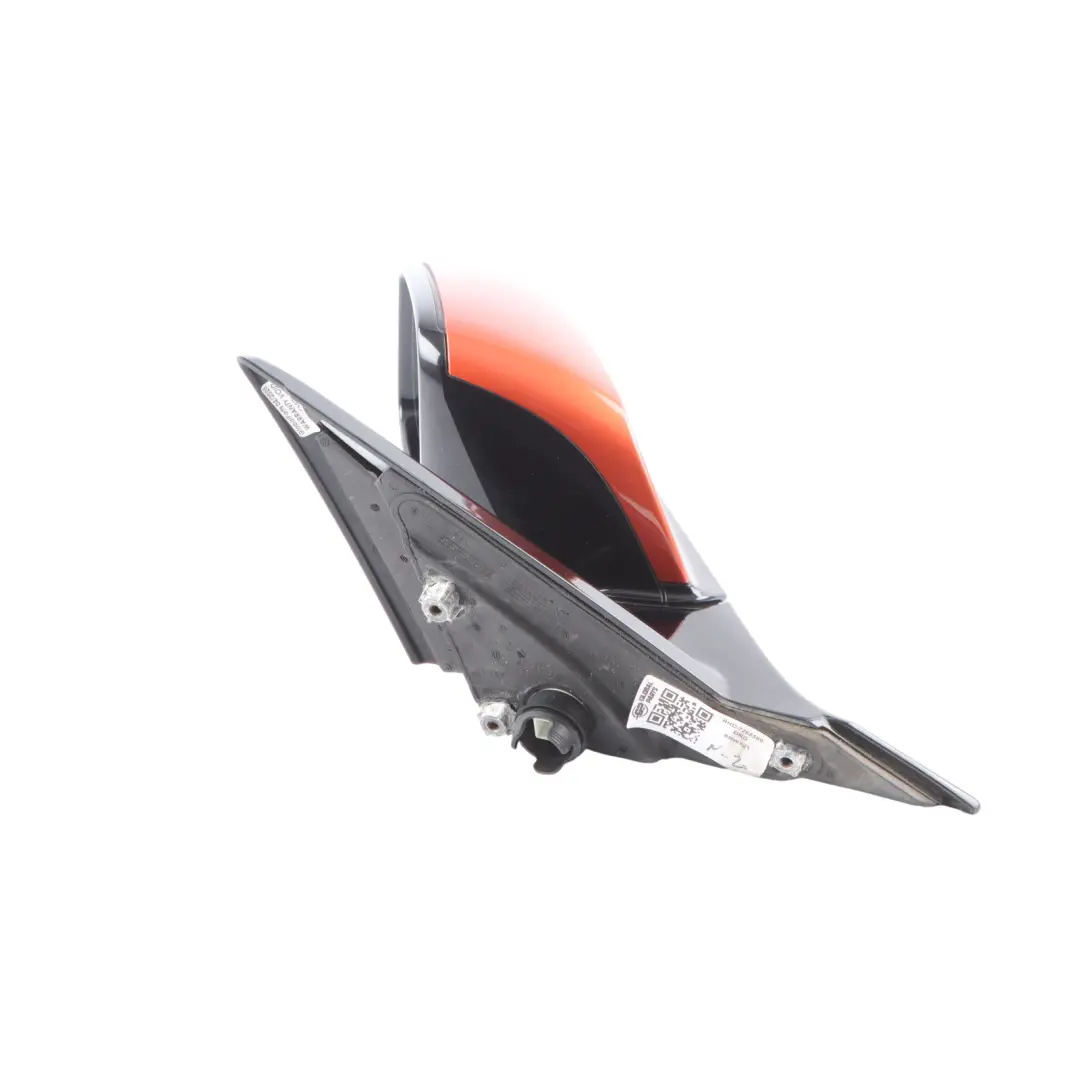 BMW F21 F22 Wing Mirror Left N/S Heated Shadow Line Valencia Orange - B44 - SKU RHD-7268599-ORG - Part number 7268599