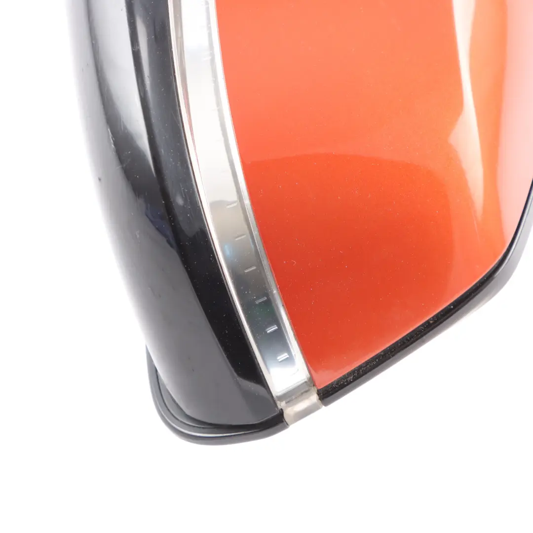 BMW F21 F22 Wing Mirror Left N/S Heated Shadow Line Valencia Orange - B44 - SKU RHD-7268599-ORG - Part number 7268599