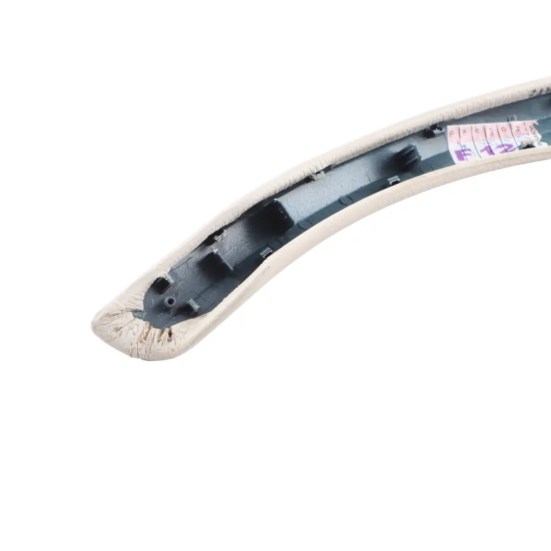 Door Cover Interior Handle Leather Left N/S Elfenbeinweiss to BMW F12 F13 with Part number 7307285 BMW F12 F13 Door Cover Interior Handle Leather Left N/S Elfenbeinweiss - SKU RHD-7307285 - Part number 7307285