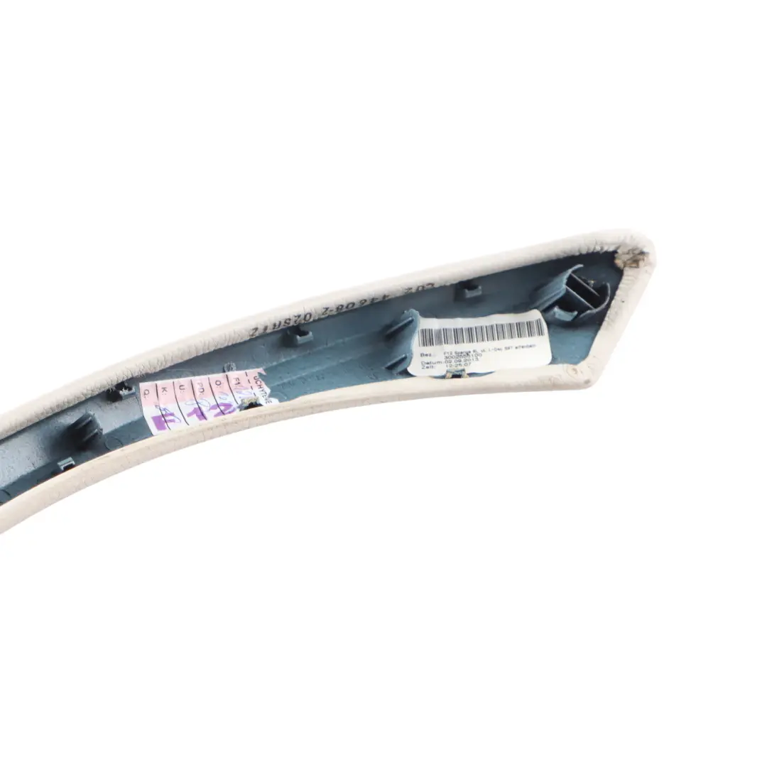 Door Cover Interior Handle Leather Left N/S Elfenbeinweiss to BMW F12 F13 with Part number 7307285 BMW F12 F13 Door Cover Interior Handle Leather Left N/S Elfenbeinweiss - SKU RHD-7307285 - Part number 7307285