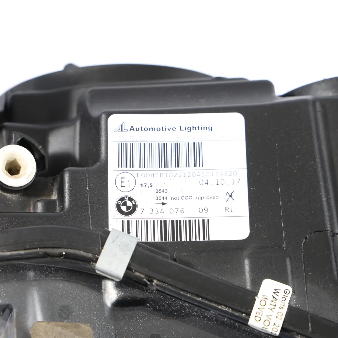 Headlight BMW X3 F25 X4 F26 Front Headlamp Light Right O/S to with Part number 7334076 Headlight BMW X3 F25 X4 F26 Front Headlamp Light Right O/S - SKU RHD-7334076 - Part number 7334076