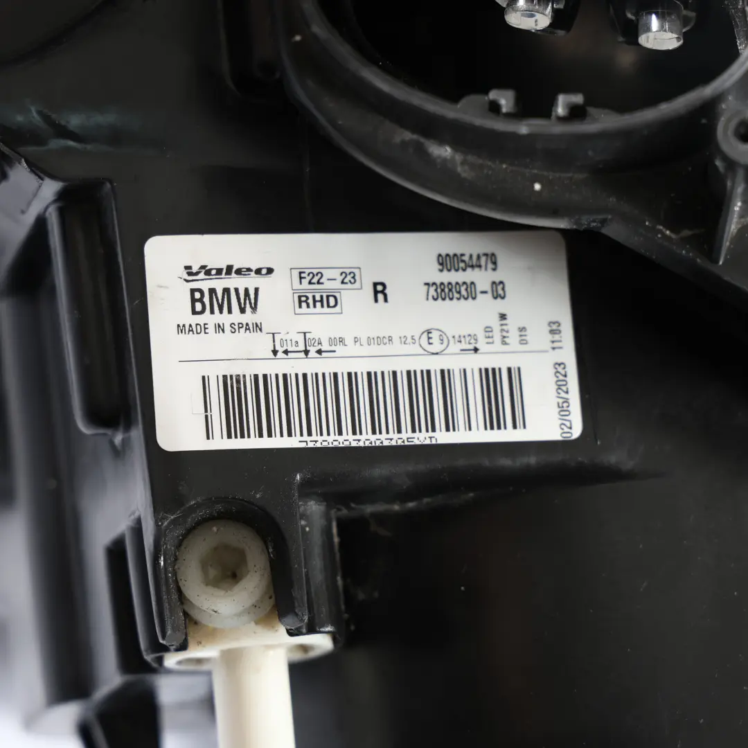 Front Lamp BMW F22 F23 F87 M2 Xenon Headlight Right O/S Driver Side to with Part number 7304470 Front Lamp BMW F22 F23 F87 M2 Xenon Headlight Right O/S Driver Side - SKU RHD-7388930-1 - Part number 7304470