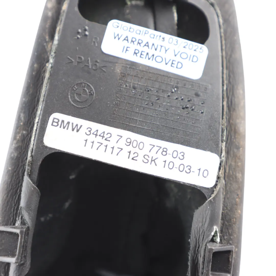 Handbrake Level Cover Leather to BMW E90 E92 E93 M3 Black with Part number 7900778 BMW E90 E92 E93 M3 Black Handbrake Level Cover Leather - SKU RHD-7900778-3 - Part number 7900778