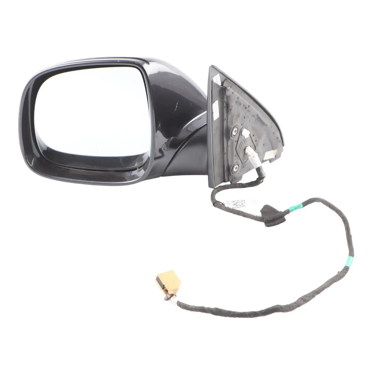 VW Volkswagen Touareg 7L Door Mirror Wing Left N/S Black Magic Pearl - C9Z
