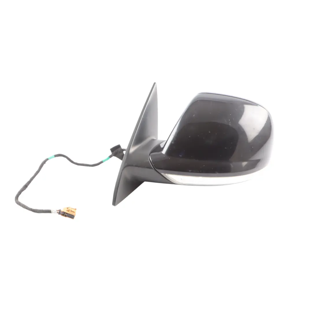 VW Volkswagen Touareg 7L Door Mirror Wing Left N/S Black Magic Pearl - C9Z - SKU RHD-7L6857507GB-BLM - Part number 7L6857507GB