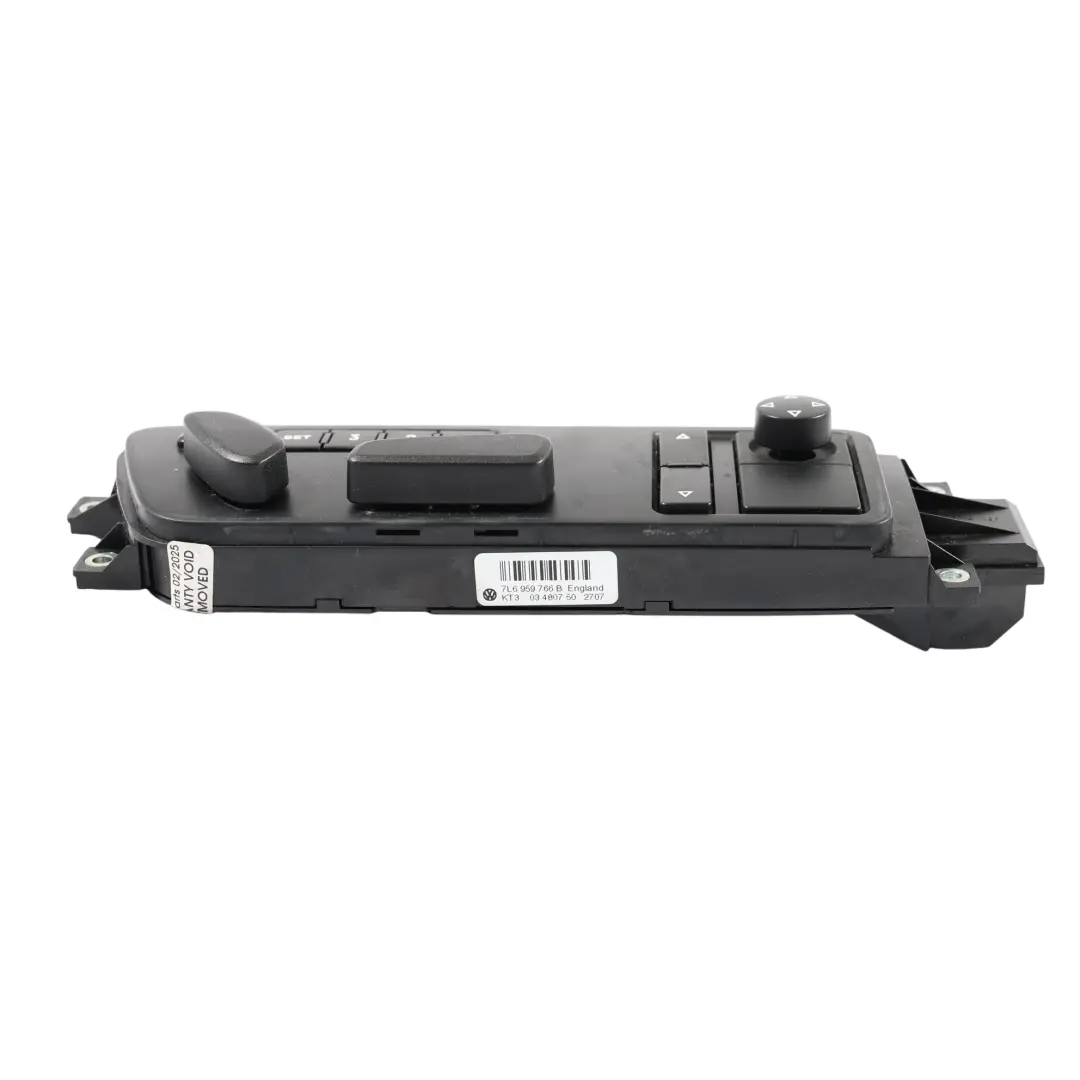 VW Touareg 7L Front Seat Regulator Adjuster Switch Panel Right O/S - SKU RHD-7L6959766B - Part number 7L6959766B