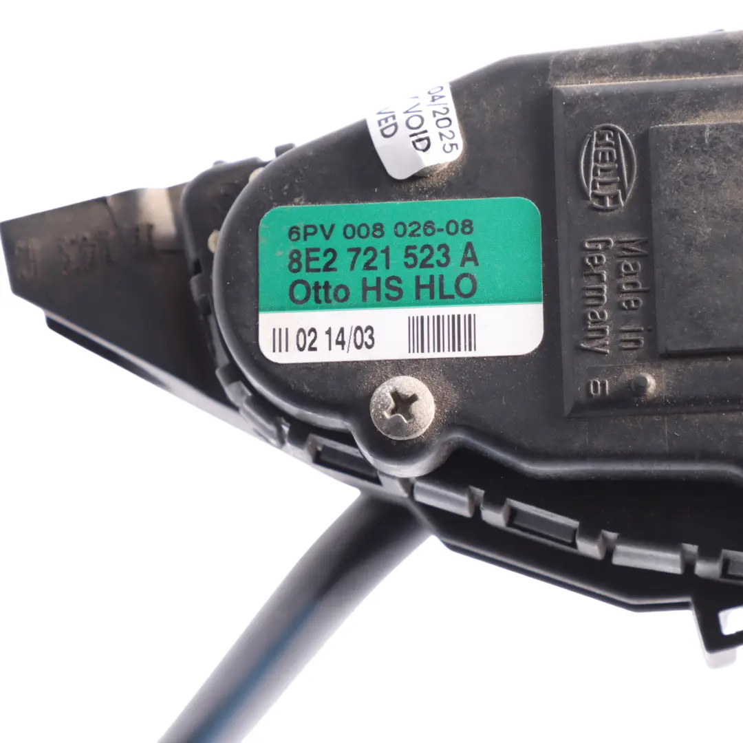 Throttle Accelerator Pedal Audi A6 S6 RS6 C5 Assembly Potentiometer to with Part number 8E2721523A Throttle Accelerator Pedal Audi A6 S6 RS6 C5 Assembly Potentiometer - SKU RHD-8E2721523A - Part number 8E2721523A