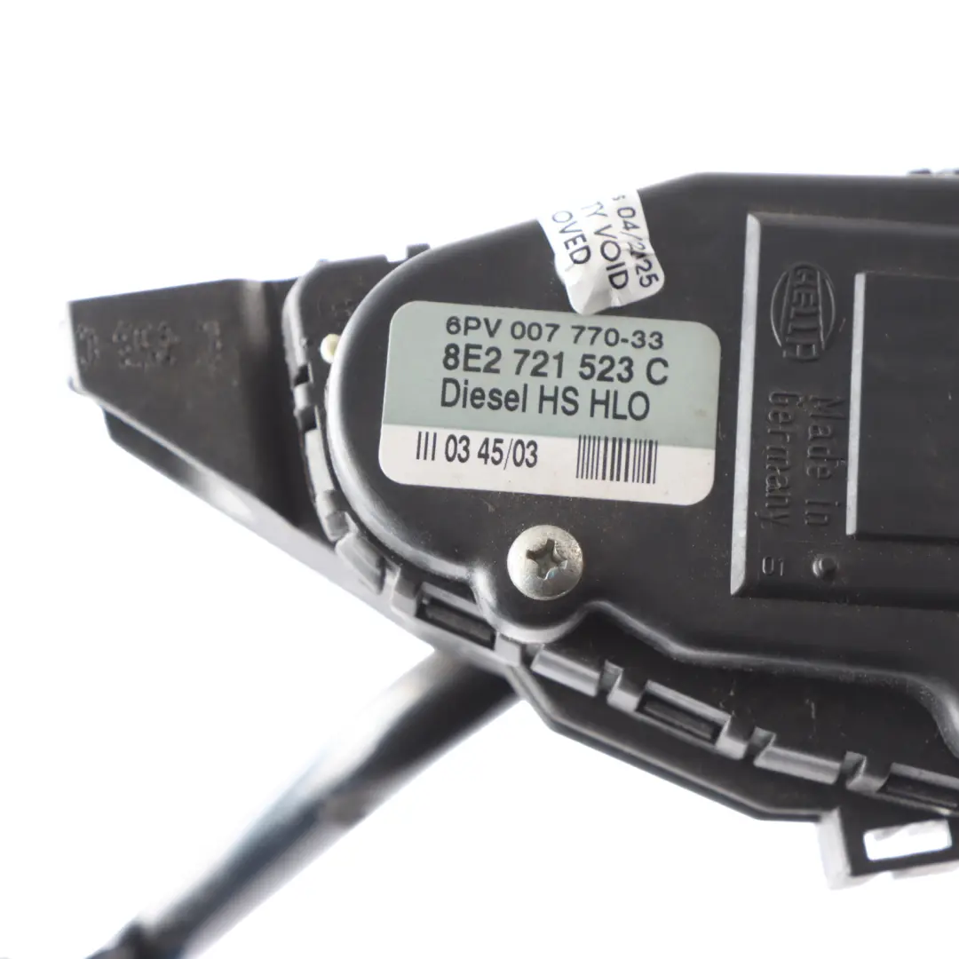 Audi A4 B6 Throttle Pedal Accelerator Gas Assembly Unit - SKU RHD-8E2721523H - Part number 8E2721523H