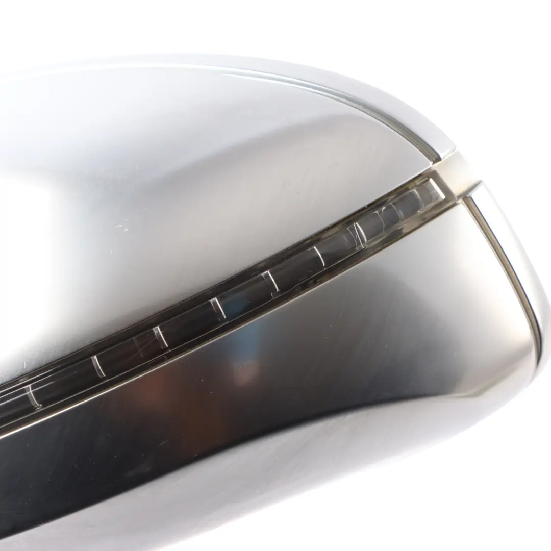 Audi TT Mk2 8J Door Side Wing Mirror Left N/S Aluminium Casing - SKU RHD-8J0857501A-ALU - Part number 8J0857501A