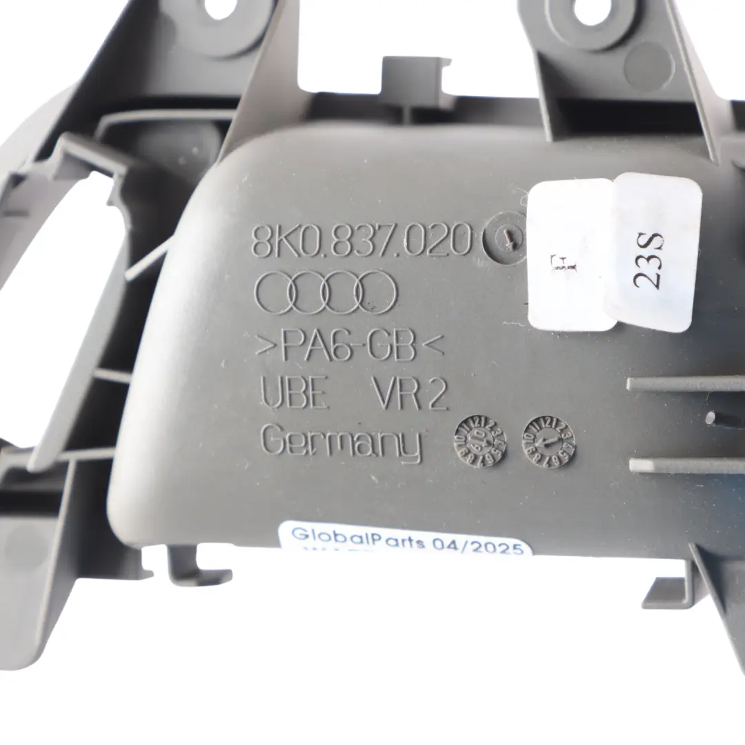 Front Door Opening Handle Grab Interior Trim Right O/S to Audi A4 B8 with Part number 8K0837020G Audi A4 B8 Front Door Opening Handle Grab Interior Trim Right O/S - SKU RHD-8K0837020G-1 - Part number 8K0837020G