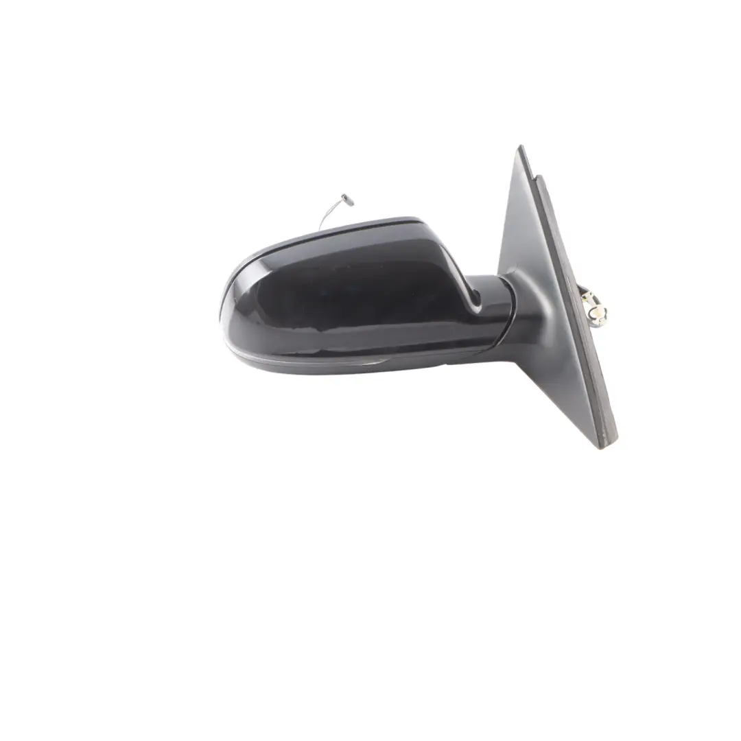 Audi A4 B8 Door Side Electric Mirror Right O/S Black Brilliant Metallic - Y9B - SKU RHD-8K2857410AF-BBL - Part number 8K2857410AF