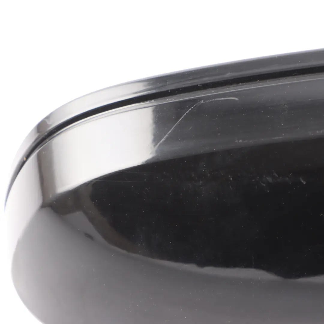 Audi A4 B8 Door Side Electric Mirror Right O/S Black Brilliant Metallic - Y9B - SKU RHD-8K2857410AF-BBL - Part number 8K2857410AF