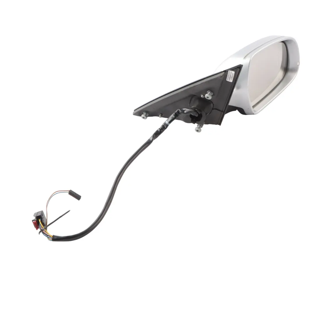 Audi A4 B8 Door Right O/S Mirror Wing Ice Metallic - X7W - SKU RHD-8K2857410AF-ICS - Part number 8K2857410AF