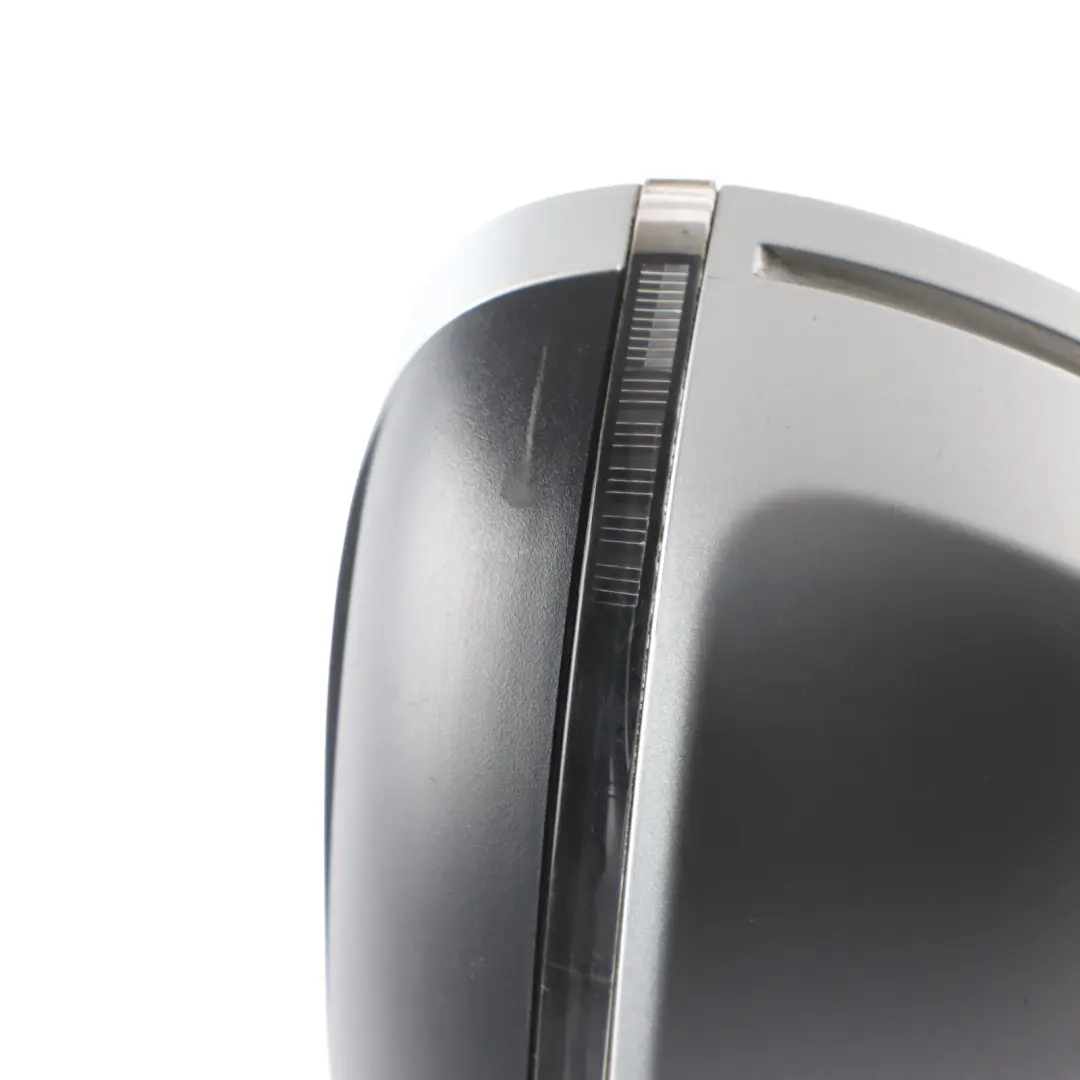 Audi A4 B8 Door Right O/S Mirror Wing Ice Metallic - X7W - SKU RHD-8K2857410AF-ICS - Part number 8K2857410AF