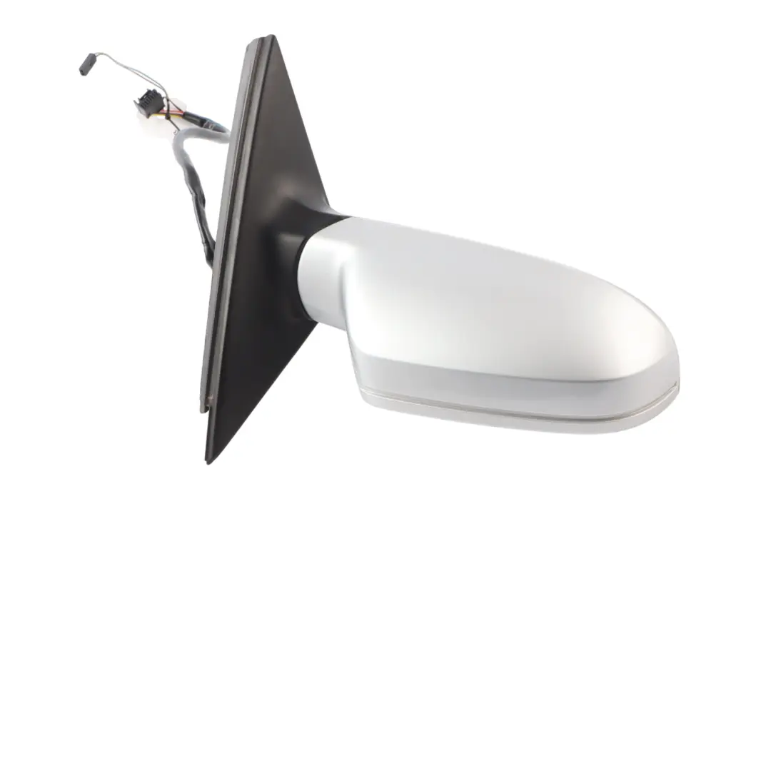 Audi A4 B8 Door Right O/S Mirror Wing Ice Metallic - X7W - SKU RHD-8K2857410AF-ICS - Part number 8K2857410AF