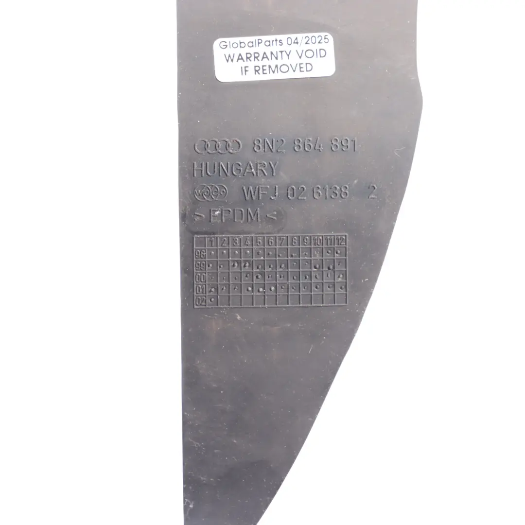 Audi TT 8N Driver's Footrest Support Cover Panel Bracket - SKU RHD-8N2864891 - Part number 8N2864891
