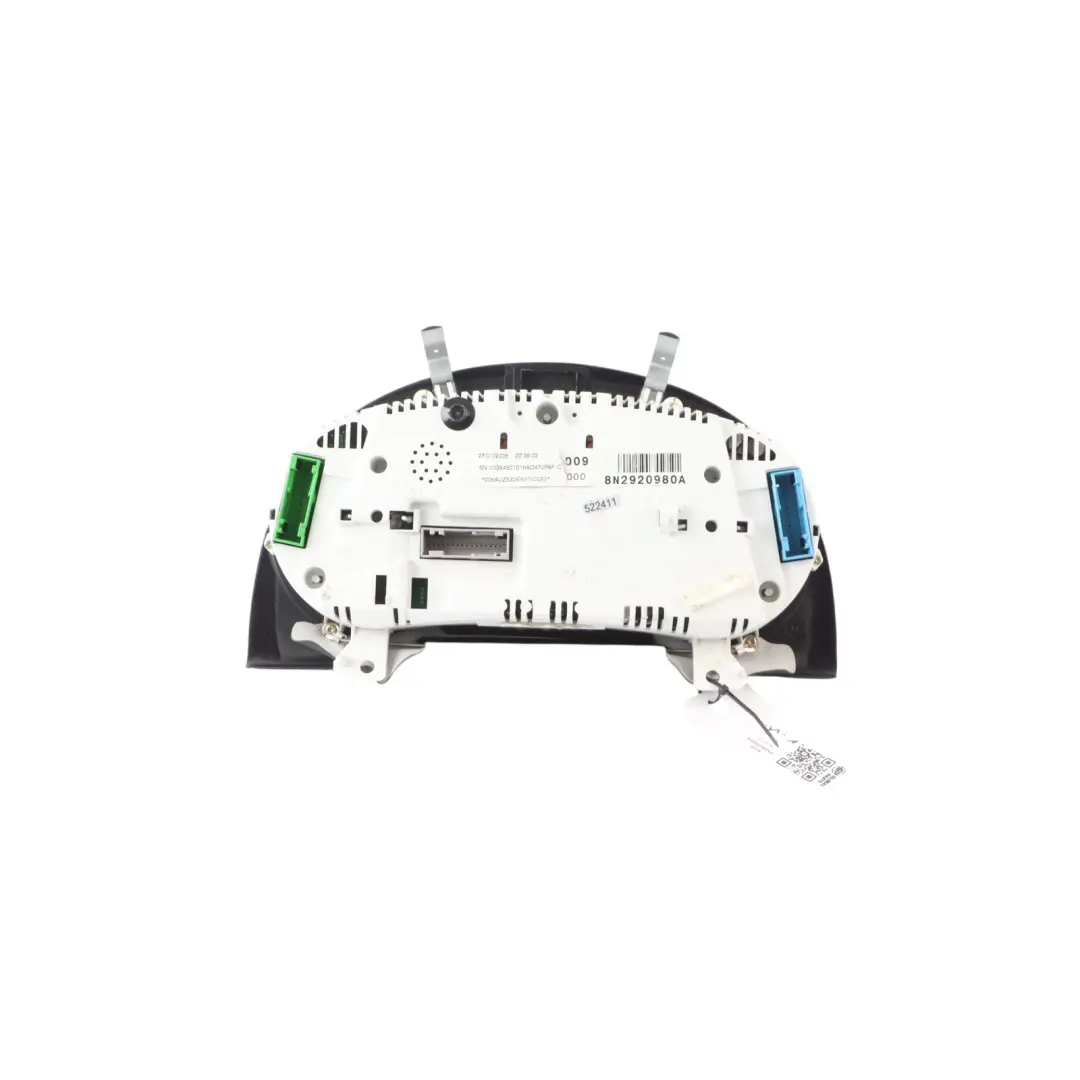 8N Petrol Instrument Cluster Speedometer Cluster Manual to Audi TT with Part number 8N2920980A Audi TT 8N Petrol Instrument Cluster Speedometer Cluster Manual - SKU RHD-8N2920980A - Part number 8N2920980A