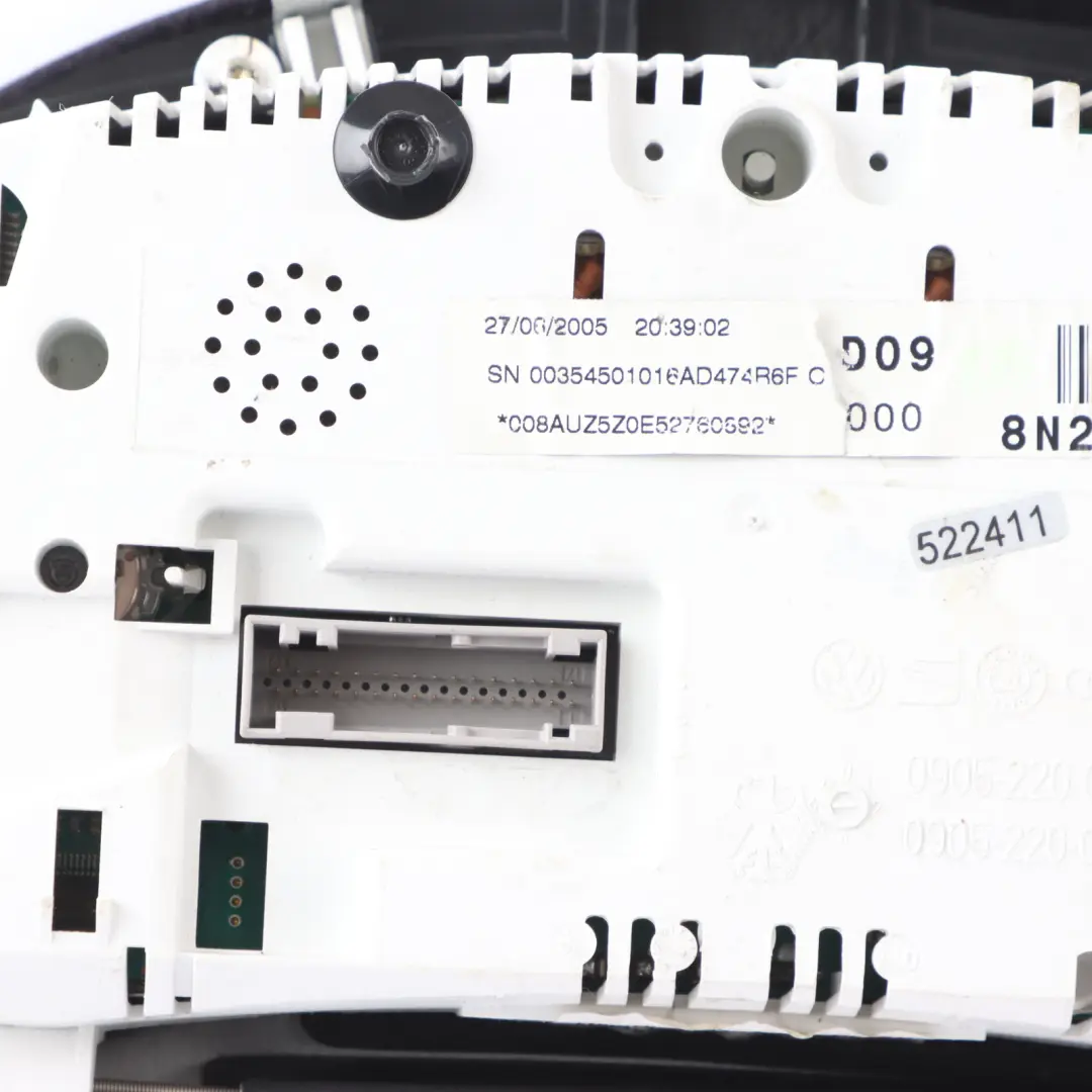 Audi TT 8N Petrol Instrument Cluster Speedometer Cluster Manual - SKU RHD-8N2920980A - Part number 8N2920980A