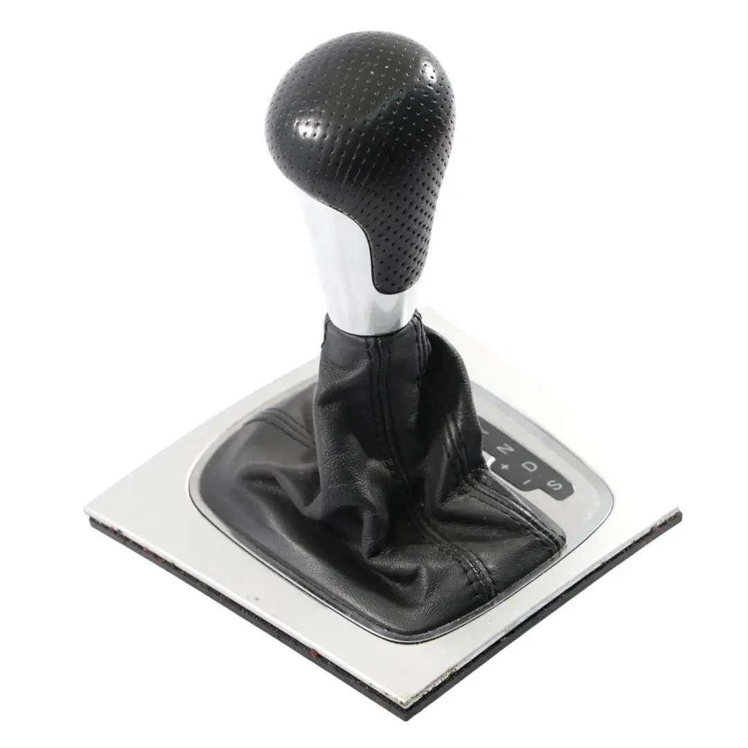 Audi A3 8P Gear Selector Lever Knob Cover Leather Automatic Gearbox - SKU RHD-8P2713463A-2 - Part number 8P2713463A