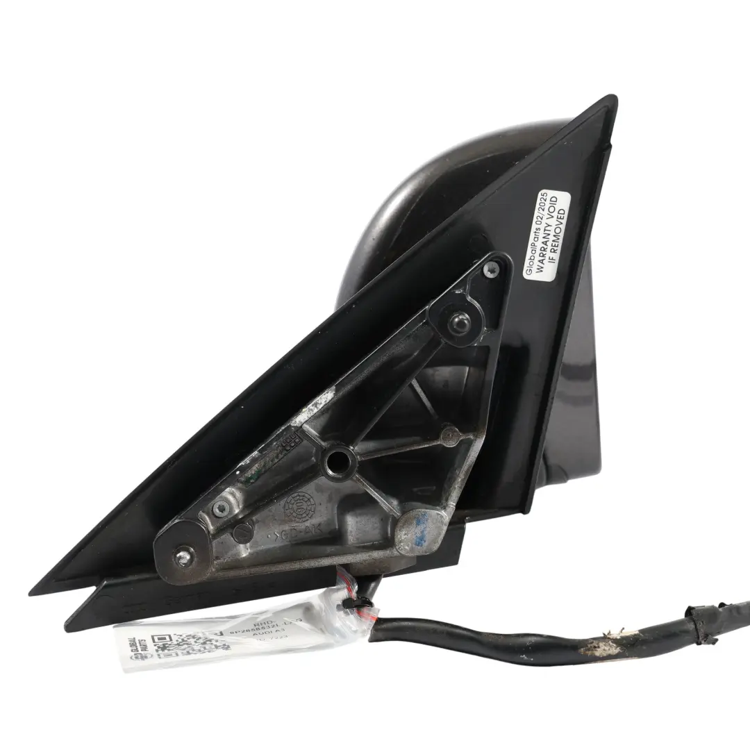 Audi A3 8P Wing Mirror Electric Outside Door Right O/S Lava Grey Pearl - Z7L - SKU RHD-8P2858532L-LAG - Part number 8P2858532L