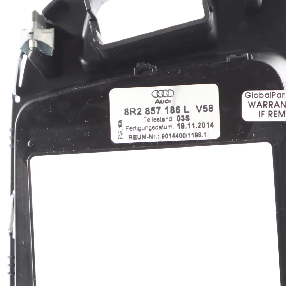 Audi Q5 8R Dashboard Surround Screen Display Trim Cover Panel - SKU RHD-8R2857186L - Part number 8R2857186L