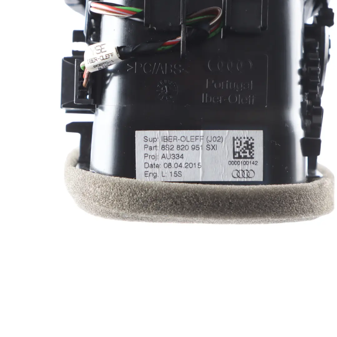 Dashboard Dash Heater Air Vent Centre Left N/S to Audi TT FV with Part number 8S2820951 Audi TT FV Dashboard Dash Heater Air Vent Centre Left N/S - SKU RHD-8S2820951-1 - Part number 8S2820951