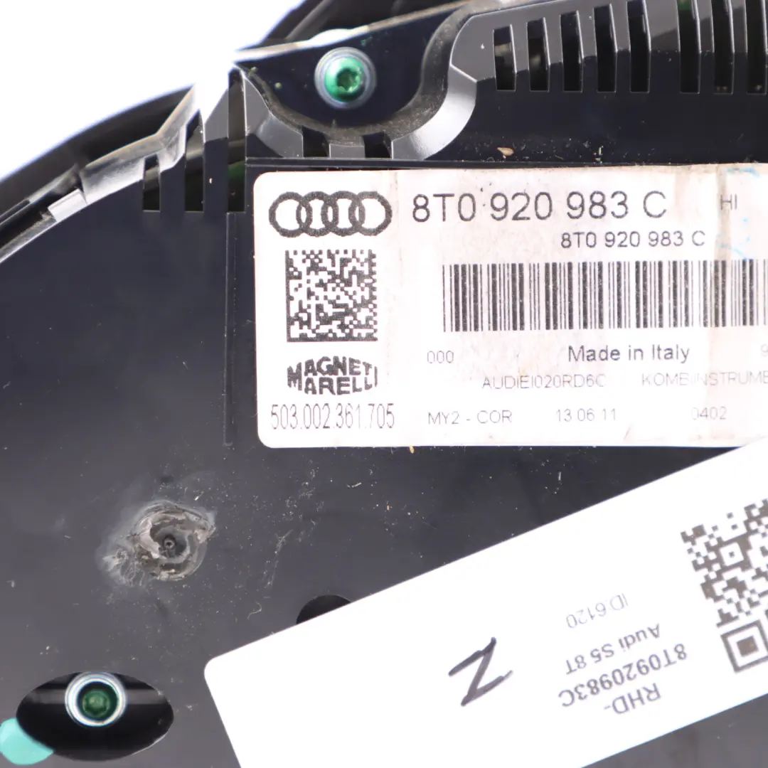 Instrument Cluster Speedometer Clocks Automatic to Audi A5 S5 8T 4.2 FSI with Part number 8T0920983C Audi A5 S5 8T 4.2 FSI Instrument Cluster Speedometer Clocks Automatic - SKU RHD-8T0920983C - Part number 8T0920983C