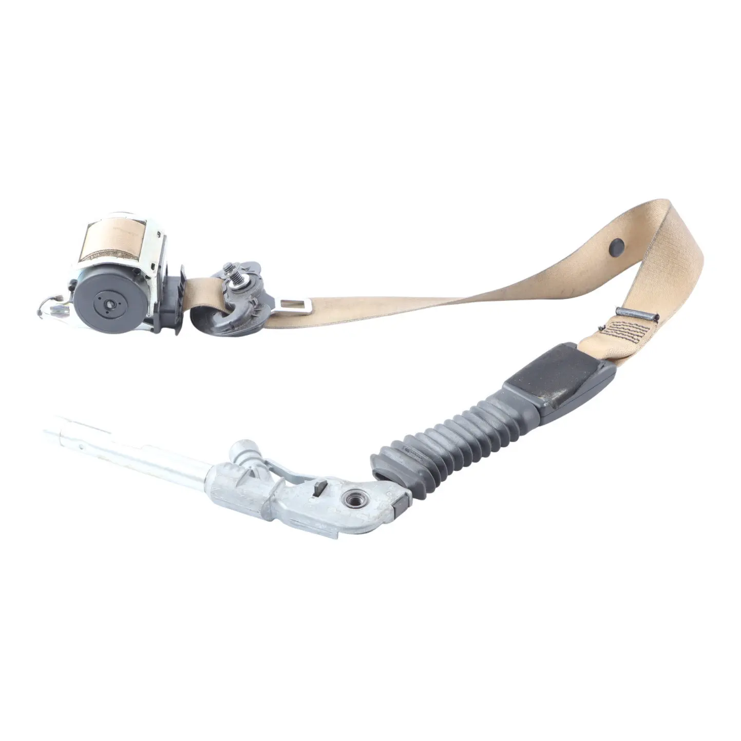 BMW E60 E61 Tensioner Seatbelt Buckle Beige Front Right O/S 9117238