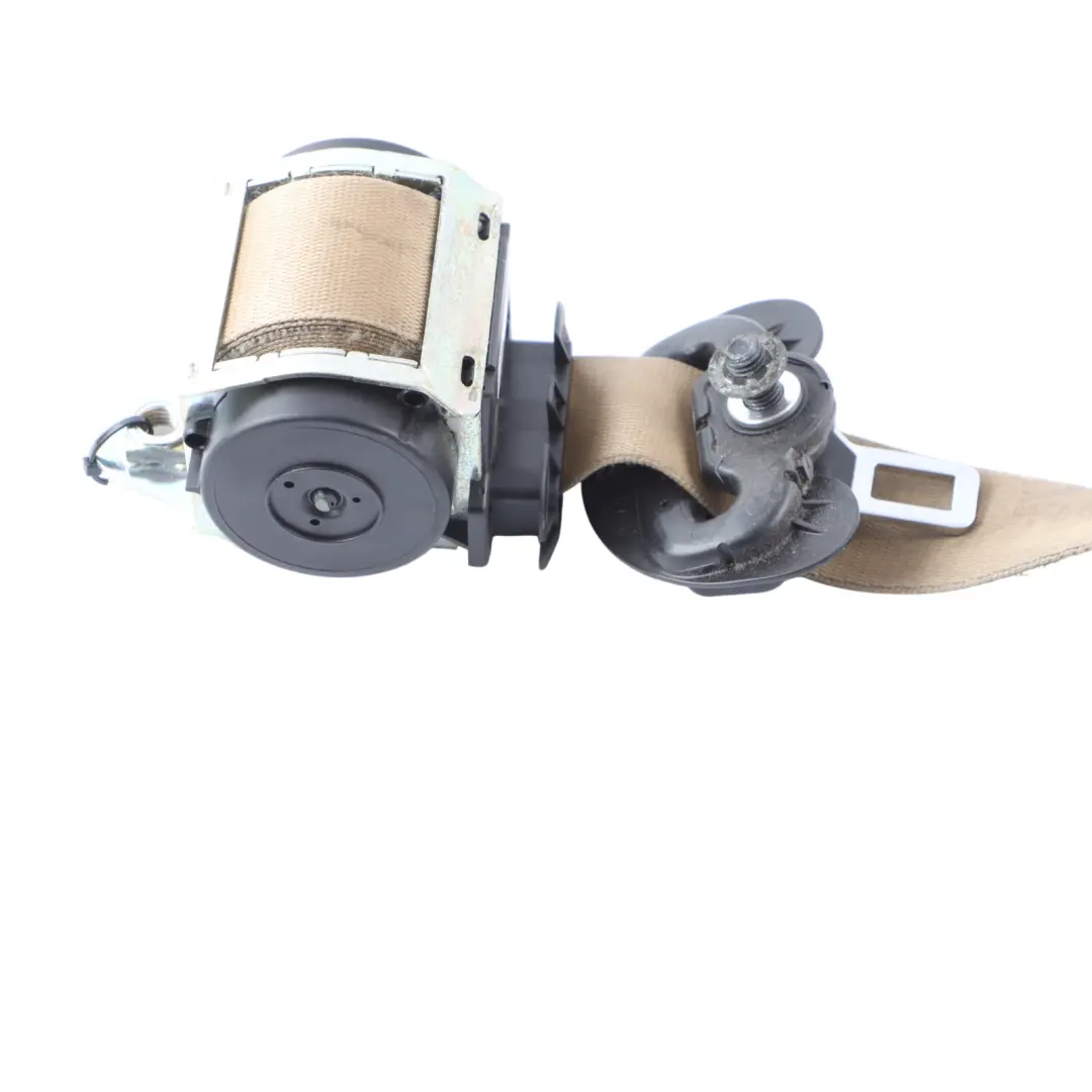 Tensioner Seatbelt Buckle Beige Front Right O/S to BMW E60 E61 with Part number 9117238 BMW E60 E61 Tensioner Seatbelt Buckle Beige Front Right O/S - SKU RHD-9117238-1 - Part number 9117238