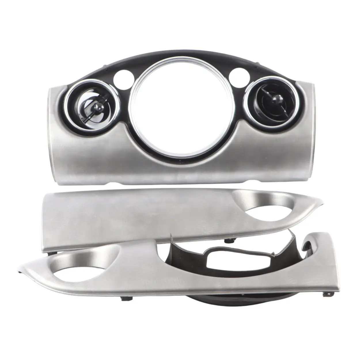 BMW Mini Cooper R50 R53 Dashboard Panel Trim Cover Alloy Patina Aluminium Set