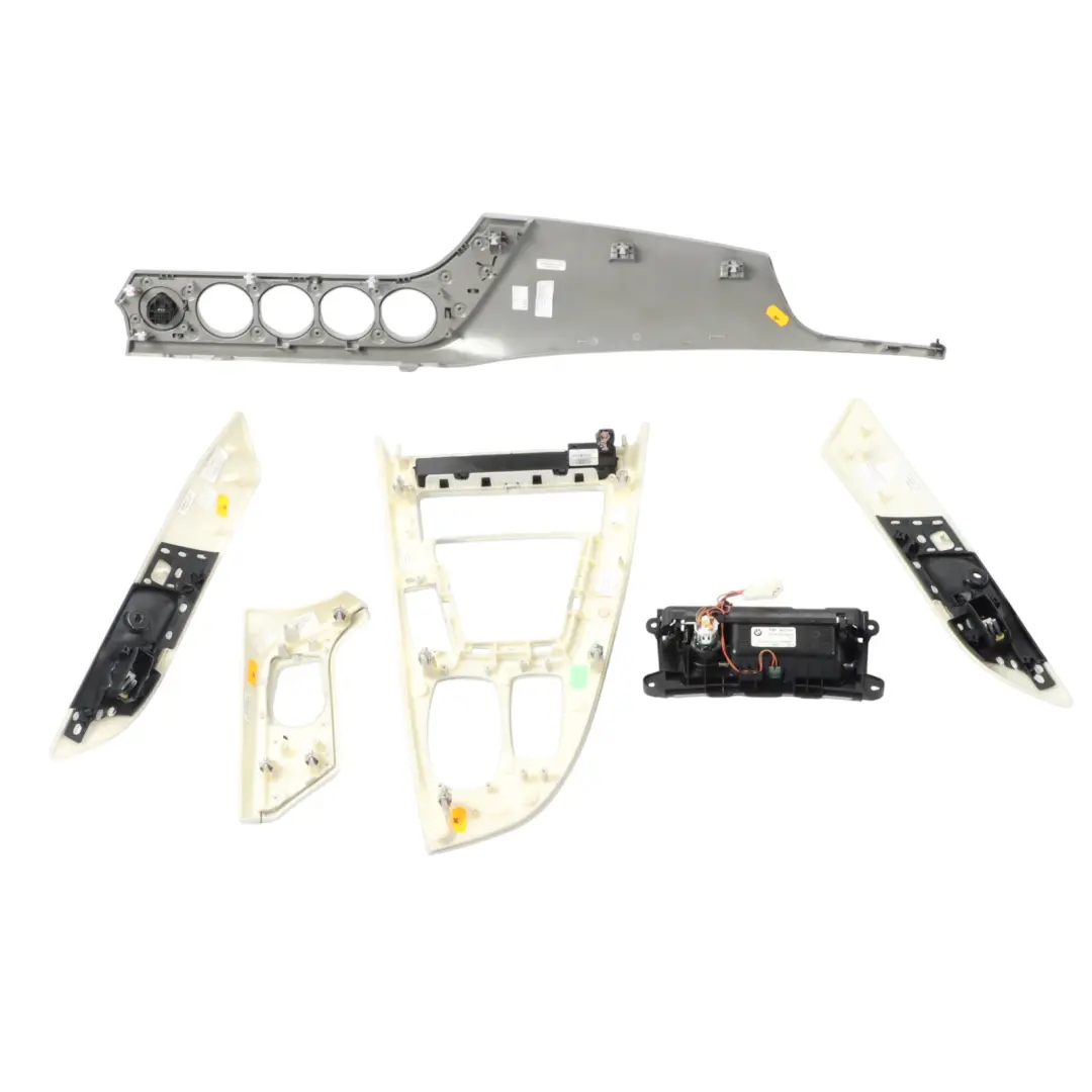 Set Interior Decor Trim Strip Cover Dash Satinsilber Silver to BMW Z4 E89 with Part number 9167640 BMW Z4 E89 Set Interior Decor Trim Strip Cover Dash Satinsilber Silver - SKU rhd-9167640 - Part number 9167640