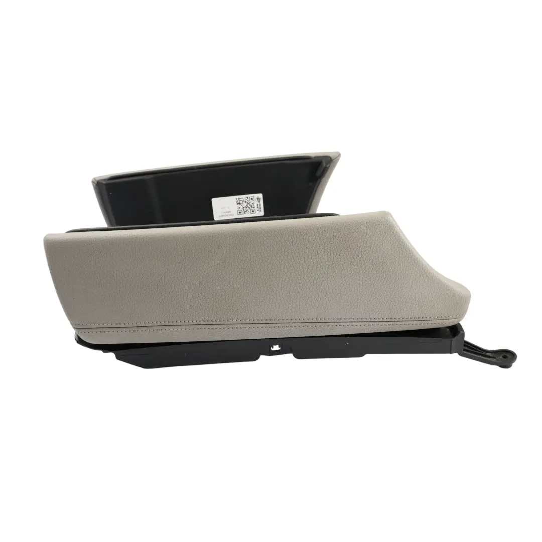 BMW F10 F11 Front Centre Armrest Console Leather Grey Grau - SKU RHD-9216877 - Part number 9216877