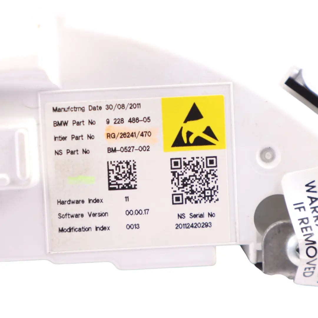 Instrument Cluster Speedo Navigation Display Screen to Mini R56 R60 with Part number 9228486 Mini R56 R60 Instrument Cluster Speedo Navigation Display Screen - SKU RHD-9228486-3 - Part number 9228486