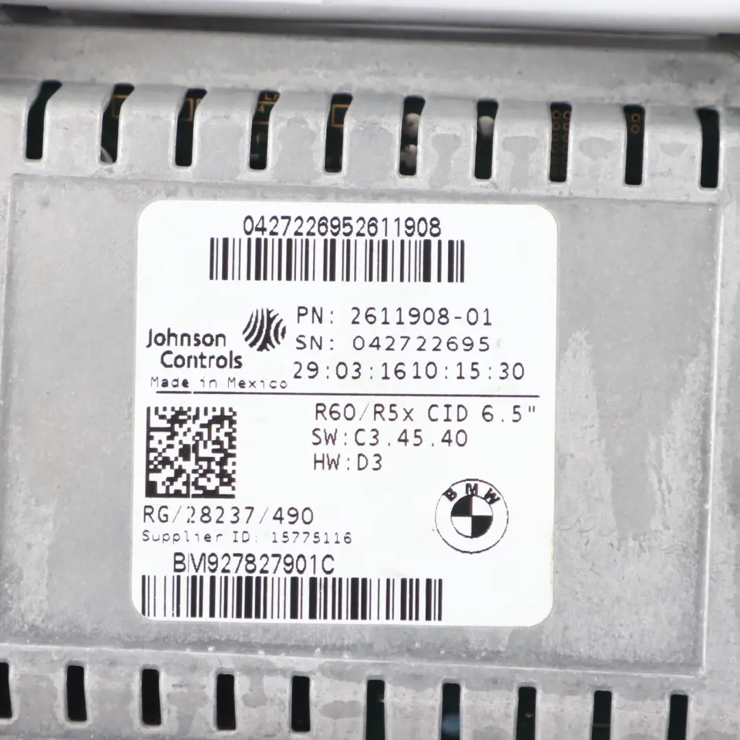 Instrument Cluster Mini R55 R56 R58 R60 Navigation Speedometer Dark 9232436 to with Part number 9306252 Instrument Cluster Mini R55 R56 R58 R60 Navigation Speedometer Dark 9232436 - SKU RHD-9232436 - Part number 9306252