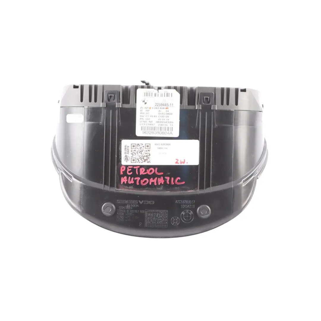 Instrument Cluster Speedo Clocks 0397012 to BMW X1 SERIES E84 Petrol with Part number 9283808 BMW X1 SERIES E84 Petrol Instrument Cluster Speedo Clocks 0397012 - SKU RHD-9283808 - Part number 9283808