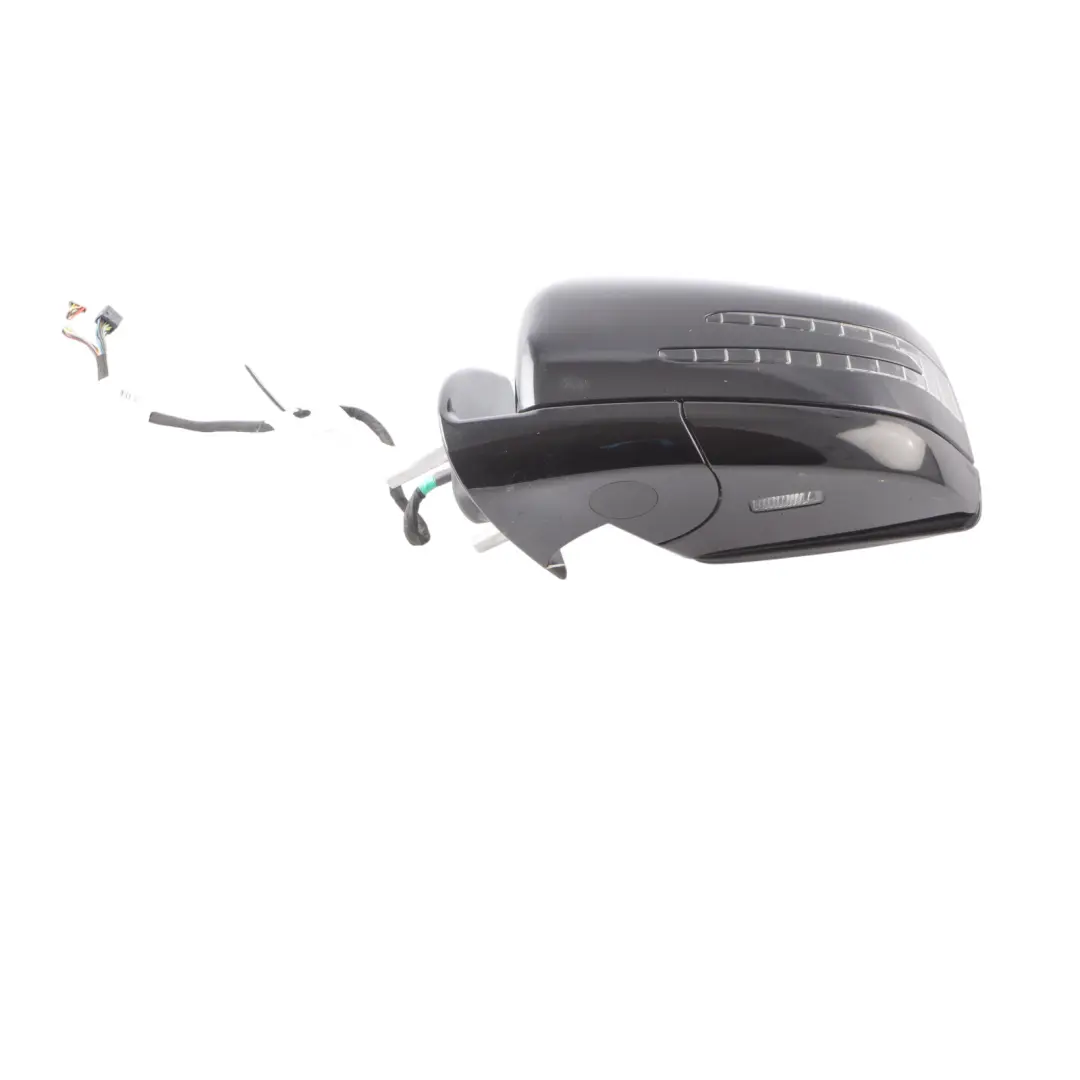 Mercedes W164 Wing Mirror Electric Outside Door Left N/S Obsidian Black - 197 - SKU RHD-A1648105193-OB - Part number A1648105193