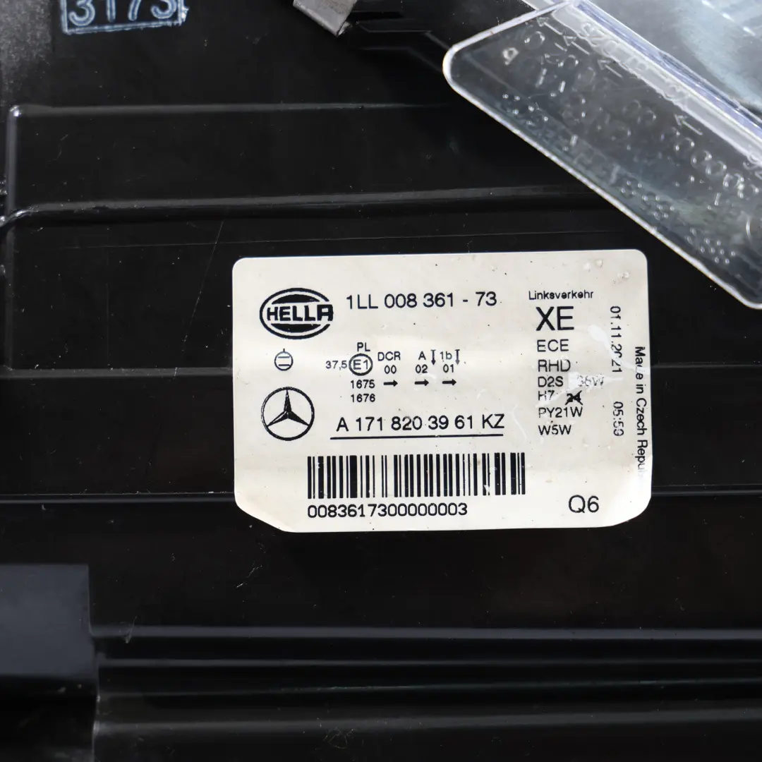 Front Lamp Headlight Bi Xenon Left N/S to Mercedes R171 with Part number A1718203961 Mercedes R171 Front Lamp Headlight Bi Xenon Left N/S - SKU RHD-A1718203961 - Part number A1718203961