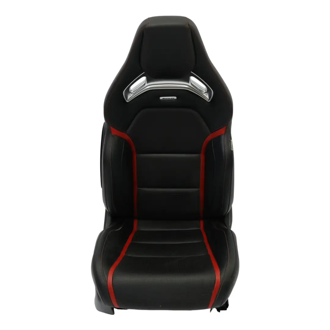 Front Seat Mercedes C117 W176 Right O/S AMG Leather Black Red Heated Memory to with Part number A1769103902 Front Seat Mercedes C117 W176 Right O/S AMG Leather Black Red Heated Memory - SKU RHD-A1769103902-3 - Part number A1769103902