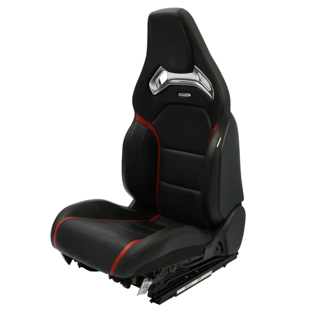 Front Seat Mercedes C117 W176 Right O/S AMG Leather Black Red Heated Memory to with Part number A1769103902 Front Seat Mercedes C117 W176 Right O/S AMG Leather Black Red Heated Memory - SKU RHD-A1769103902-3 - Part number A1769103902