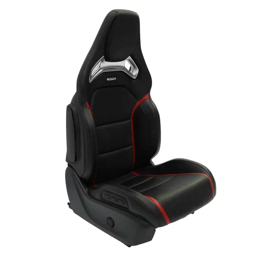 Front Seat Mercedes C117 W176 Right O/S AMG Leather Black Red Heated Memory to with Part number A1769103902 Front Seat Mercedes C117 W176 Right O/S AMG Leather Black Red Heated Memory - SKU RHD-A1769103902-3 - Part number A1769103902