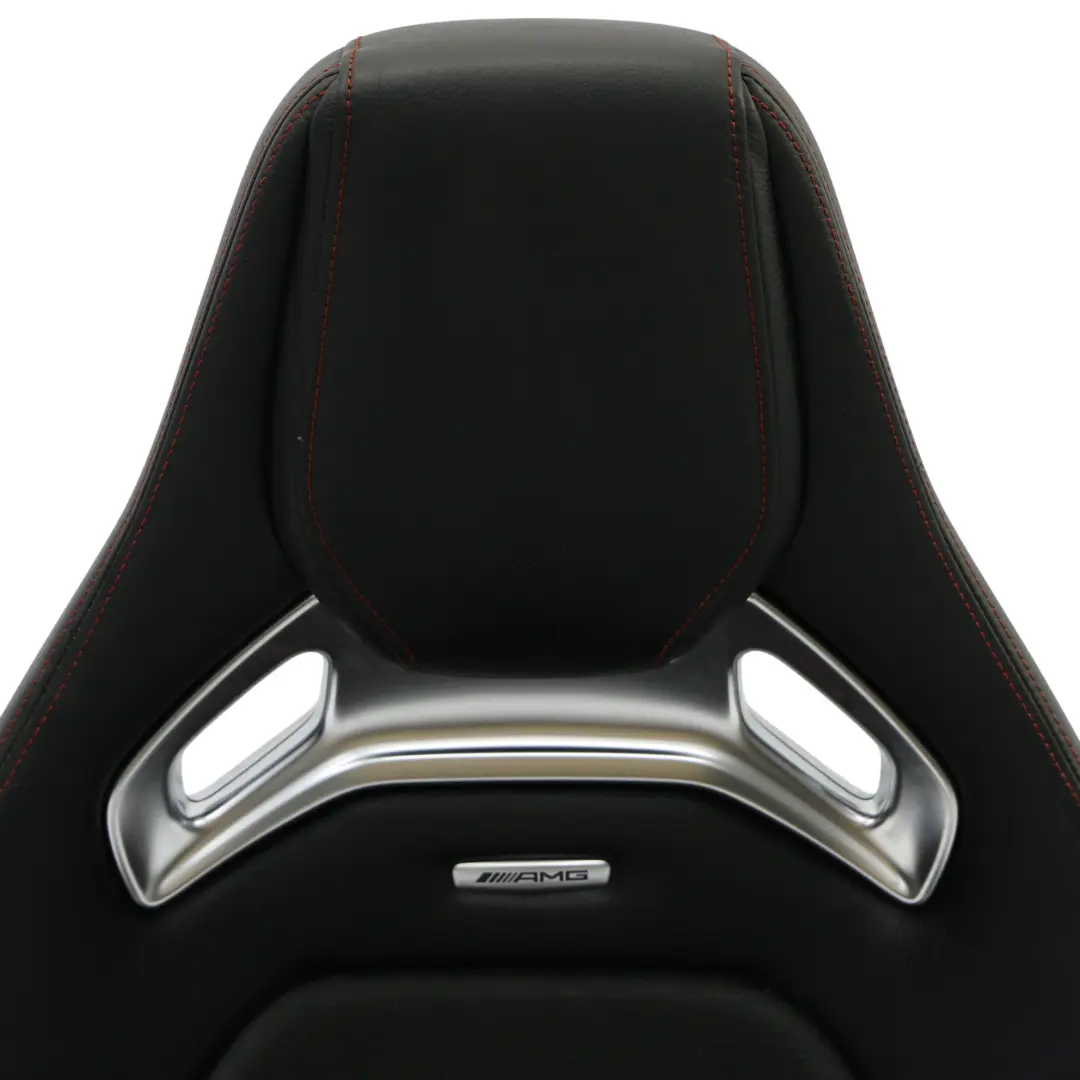 Front Seat Mercedes C117 W176 Right O/S AMG Leather Black Red Heated Memory to with Part number A1769103902 Front Seat Mercedes C117 W176 Right O/S AMG Leather Black Red Heated Memory - SKU RHD-A1769103902-3 - Part number A1769103902