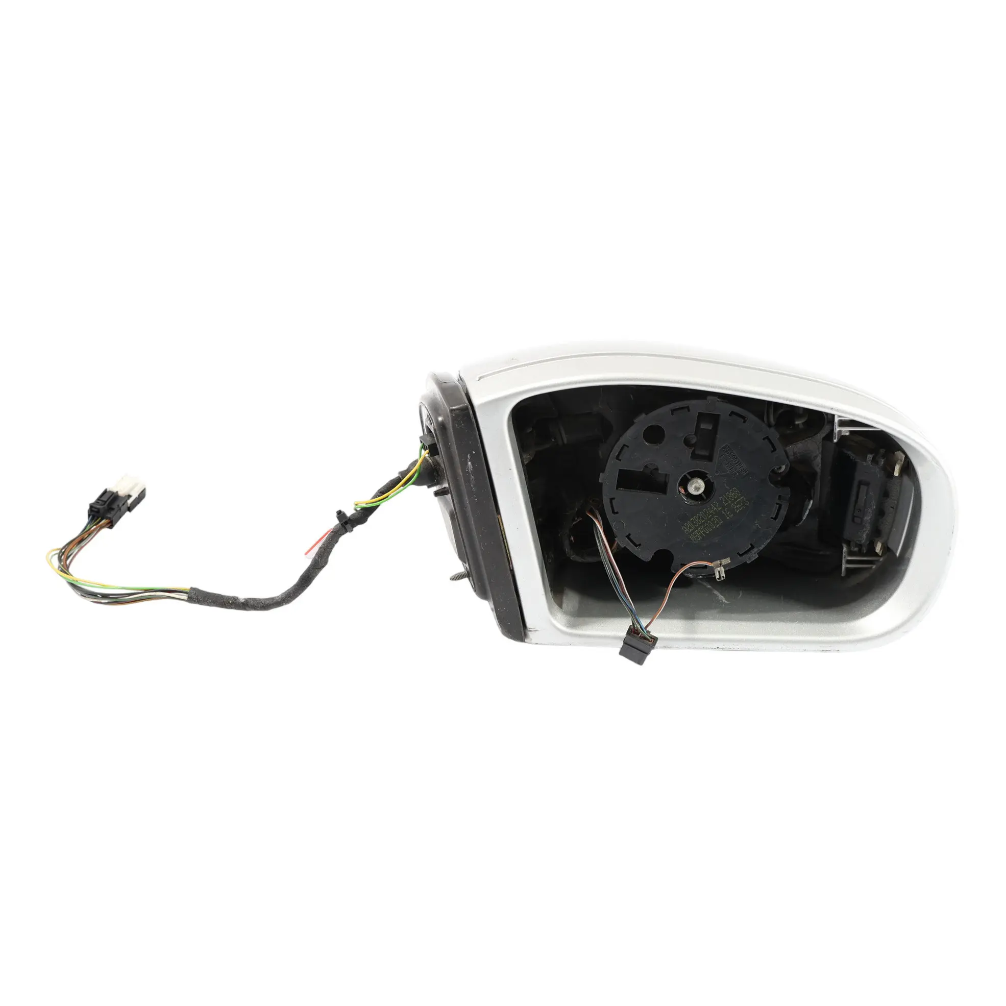 Mercedes W203 Wing Mirror Right O/S Power Fold Auto Dip Brilliant Silver - 9744