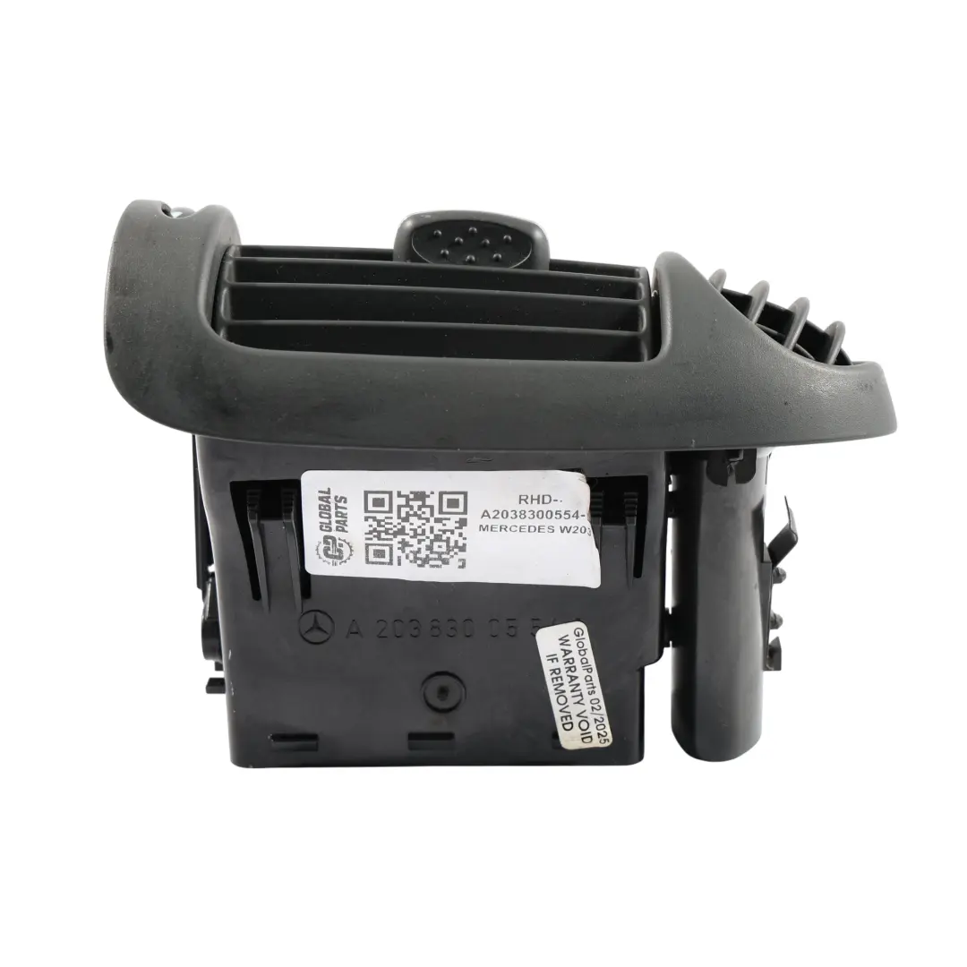 Mercedes W203 A/C Air Grille Fresh Left N/S Vent Dashboard Black - SKU RHD-A2038300554-1 - Part number A2038300554