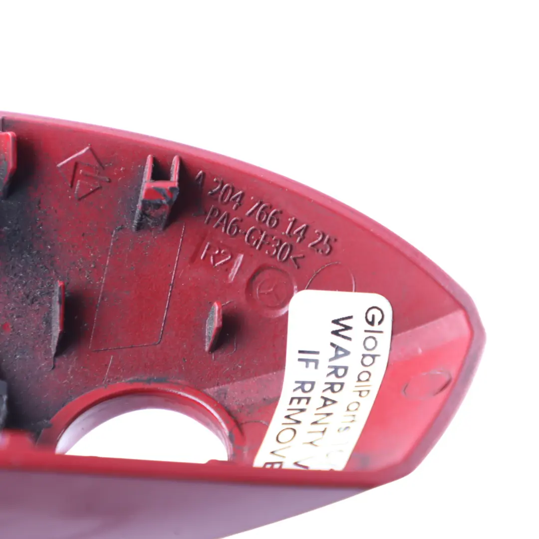 Front Door Handle Lock Cover Right O/S Jupiter Red 589 to Mercedes W176 with Part number A2047661425 Mercedes W176 Front Door Handle Lock Cover Right O/S Jupiter Red 589 - SKU RHD-A2047661425-JUR - Part number A2047661425