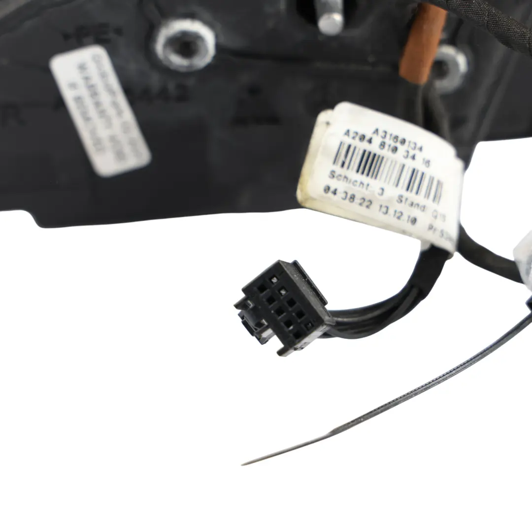 Mercedes W204 Wing Mirror Electric Outside Door Right O/S Obsidian Black - 197 - SKU rhd-A2048103876-OB - Part number A2048103876