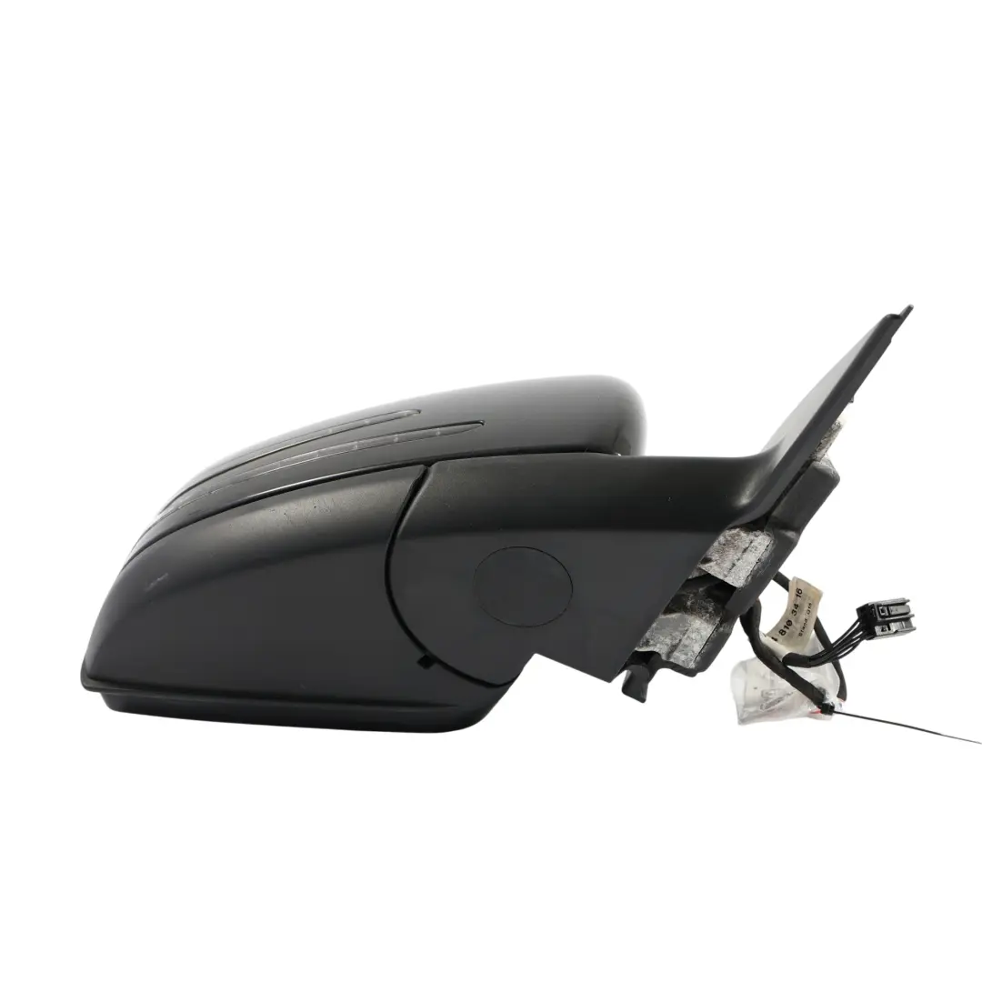 Mercedes W204 Wing Mirror Electric Outside Door Right O/S Obsidian Black - 197 - SKU rhd-A2048103876-OB - Part number A2048103876