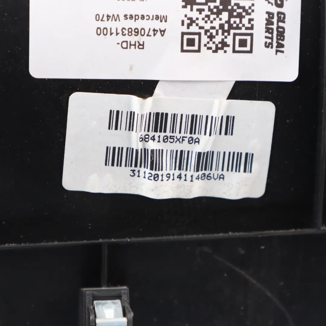 Mercedes W470 Dashboard Centre Cover Trim Surround Panel Black - SKU RHD-A4706831100 - Part number A4706831100